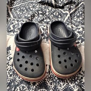 Navy crocs